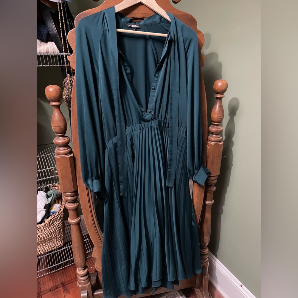 Tara Jarmon Deep Green Dress